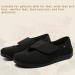 ZJING Men's Adjustable Orthopedic Diabetic Recovery Slippers - Wide Width Walking Shoes for Arthritis, Edema, and Swollen Feet - Elderly Men's Home Shoes (Size 8, Black) - Buy Online on GoSupps.com
