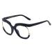 Aoolia stylish round reading glasses visual aid optics glasses reading aid for women men bluaufilter glasses for PC TV gaming & cell phone (diopters 3.5 diopters)