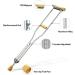 Crutches for Adults Underarm Walking Crutches Sticks for Adults Lightweight Adjustable Aluminum Underarm Crutches Crutches Maximum Load-Bearing 300lbs Great for Travel or Work Selfless dedication - Buy Online on GoSupps.com