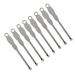 Stainless Steel Ear Spoon 100pcs Wax Curette Ear Spoon Stainless Steel Ear Spoon Curette Silver Stainless Steel Ear Pick Ear Cleaner Ear Pick