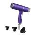 MERIGLARE Hair Dryer High Speed Hairdryer Fast Drying 100000 RPM with Nozzle No Heat Damage Blow Dryer Salons Blow for Travel Home
