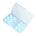 Predolo travel contact lens container set for 6 pairs small and easy to wear with leakage-proof silicone seals durable practical for women blue