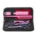Colorful Professional Haircut Scissors Hair Cutting Scissors Thinning Shears Kit Trimming Shaping Grooming Sliver Hairdressing Shears Set for Men Women Pets (Coloro8)