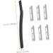 Minkissy Eyebrow Razor Set - 5 Portable Stainless Steel Dermaplaning Tools for Painless Hair Removal | Perfect for Eyebrow Shaping - Black - Buy Online on GoSupps.com