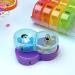 Weekly AM/PM Pill Box - Daily Organizer for Fish Oil Vitamins & Supplements | BPA-Free Dust-Proof | Colorful Rainbow Design - Buy Online on GoSupps.com