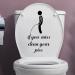 3 Pcs Funny Toilet Stickers, If You Miss Clean Your Piss Funny Decals, Waterproof Vinyl Wall Art Sign Decor, Removable Toilet Seat Quote Murals for Toilet WC Restroom Door Seat Bathroom Decoration
