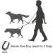 Hands Free Dog Leash for 2 Dogs Crossbody Double Dog Lead Rope for Running Walking Training Nylon Reflective Heavy Duty Dog Leash Belt for Large Medium Small Dogs (Black-2) - Buy Online on GoSupps.com