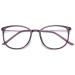 Koosufa Classic retro nerd glasses women men glasses without prescription glasses frames round panto glasses glasses frame fake glasses vintage with case violet