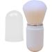 Retractable Makeup Brush Compact Powder Brush Portable Face Brush with Lid for Foundation Blush Bronzer & Powder Travel Friendly white - Buy Online on GoSupps.com