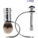 Premium Mercury Razor Set with Brush & Stand - Gloss Chrome | Wet Shaving | Made in Germany - Buy Online on GoSupps.com