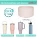 WK IEASON Tumbler Bottom Protector Boot for Stanley Adventure & Hydro Flask - 2 PCs Rose Quartz/Cream - Buy Online on GoSupps.com
