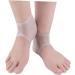 minkissy 3 Pairs Heel Soreness Relief Cushion Sleeves Shoe Inserts Silica Protective Sleeve Pedicure Heel Crack Men and Women White Soft - Buy Online on GoSupps.com
