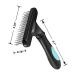 Secwell Double Row Undercoat Rake Comb - 33 Teeth Dog Grooming Brush for Effective Pet Care - Blue - Buy Online on GoSupps.com