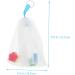 Healeved 8 Pcs Foaming Net Foam Soap Body Exfoliator Soap Sack Saver Pouch Net Bag for Soap Pe White - Buy Online on GoSupps.com