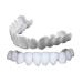 Dental panel for plug in for upper and lower teeth wrong teeth perfect smile comfortable fit flexible braces white of the teeth