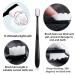 Ultra Soft Adult Toothbrush 2 Pack - Extra Soft Bristles for Sensitive Teeth - Good Cleaning Effect, Oral Gum Recession - Black+White - Buy Online on GoSupps.com