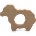 Wendysun 2pcs Cute Cartoon Sheep Wood Teether for Babies - Natural Beech Teething Toy - Buy Online on GoSupps.com
