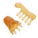 Tovinanna 2st massage comb from resin scalp massager comb for the scalp care manual scratch plate made of jade jade comb scalp massage curb scrape of beeshaharz wide tooth comb face