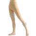 Beister Medical Compression Pantyhose for Women & Men 20-30mmHg Graduated Support Tights Opaque Footless Waist High Compression Stockings for Varicose Veins Edema Flight Beige XL