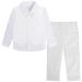 mintgreen Baby Boys Wedding Suits 3pcs Herringbone Tweed Outfit Christening Clothes Set Shirt + Waistcoat + Trousers + Bow Tie 1-4 Years 12-18 Months Ivory