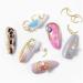 Gold Rivet Metal Tips Copper Alloy Decoration 3D Nail Studs Glitter Sequins Pearls Bend Studs - Buy Online on GoSupps.com