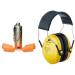 3M disposable belonging to belonging 1100 content: 200 pairs orange & 3m Peltor Optime i capsule listening H510A with soft upholstery protects against high noise levels in the range of 87-98db (SNR: 27dB) yellow 201-part set 200 pairs (400 pieces)Bundle w