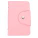 Lurrose nail-stamping plate holder housing rectangular manicure nail-art plate organizer nail template case pocket for card wallet wallet pink