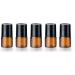 12 Mini Amber Glass Roller Bottles with Black Caps & Steel Balls - Essential Oil & Perfume Storage Jars (2ml) - Perfect for Aromatherapy Samples - Buy Online on GoSupps.com