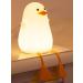 Ammonite Nursery Duck Night Light Cute Silicone Lamp for Kids Soft Silicone Kids Nursery Nightlight USB LED Touch Lamp Kids Bedroom Decor as Xmas Birthday Gifts for Boys Girls