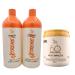 Extreme Extremely Gradual Keratin Treatment Without Formula + Mascara Ztox Zap Professional Alisa Hair and Eliminates Frizz 950g