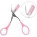 Portable Stainless Steel Eyebrow Trimmers - 2-Piece Set with Scissors & Comb for Women & Girls - Perfect Eyebrow Removal Tools - Buy Online on GoSupps.com