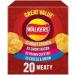 Walkers Meaty Variety Crisps Multipack Box 20 x 25g | Assorted Flavors for Ultimate Snacking - Roast Chicken Smoky Bacon Prawn Cocktail Cheese & Onion