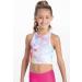Balera Girls Ombr Crop Top for Dance - Sleeveless Crew Neck, High Support - Watermelon Medium - Buy Online on GoSupps.com