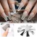 WPOND Nail Art Edge Trimmer Template - Stainless Steel Colorful French Manicure Styling Tool for DIY Crystal Nail Production - Buy Online on GoSupps.com