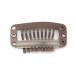 50pcs Stainless Steel Hair Extension Clips Wigs Combs + 2pcs Weaving Thread & Needles Set - Dark Brown - Buy Online on GoSupps.com