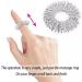 2-Piece Stainless Steel Massage Ring Set - Acupressure Finger Rings to Boost Blood Circulation - Silver - Buy Online on GoSupps.com
