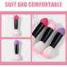 FOMIYES 2 in 1 Makeup Brush Dual-Ended Cosmetic Brush with Sponge Puff and Loose Powder Brush for Foundation Concealer Eyeshadow Blush - Buy Online on GoSupps.com
