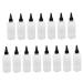 DOITOOL 15pi ces Bouteille De Teinture Capillaire Carr e Plastique Transparent Avec Goulot Pour Coloration Cheveux Flacon De Coloration Cheveux