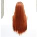 Buy Bghjue n Orange Long Straight Synthetic Wig for Women - Heat Resistant Left Side Parting High Density Replacement Hair - Buy Online on GoSupps.com
