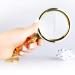 6 Times Handheld HD Magnifier Old Man Hand Reading 90mm Optical Glass Lens Plate