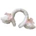 amangul Soft Lamb Headband Animal Shape Plush Ears Hair Hoop for Washing Face Animal Hairbands Cartoon Costume(Bells)