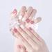 HUIL Artificial Nails Fake Nails Manicure Patch with Dotted Grid Artificial Nails