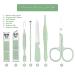 Professional 7-Piece Manicure Set with Green Leather Bag | Stainless Steel Nail Care Tools for Women | Travel Nail Clippers Grooming Kit - Buy Online on GoSupps.com