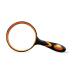 Lightweight Magnifying Glass 10X Hd Diameter 100Mm Rubber Handle Magnifying Glass for Old People Reading Scientific Observation Watch Repair Lofty Ambition