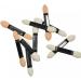 Dual Sided Eyeshadow Brush Set - 10pcs Sponge Tipped Oval Makeup Applicators | Random Colors | International Shipping - Buy Online on GoSupps.com