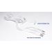 Tens Lead Wires Port Doubler 4 2mm Pin Connectors (2 Pack) - Discount Tens Brand - Safety 2.35mm Plug - Buy Online on GoSupps.com