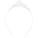 Kids Flower Girl Children Wedding Prom Tiara Crown Headband - Kid Size Baby Princess Headband Girls Hair Band Hair Accessories - Silver - Buy Online on GoSupps.com