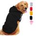 Ducomi hood dogs sweatshirt made of 100% cotton - small dog sweater - clothes for dogs of all breeds and sizes - warm sweater monochrome coat from XS to 9xl (black m) m black