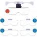 Magnifying Glasses fangzi 9892B2 Magnifying Glass for Reading with LED Light and Headband Hands Free Head Magnifier with 5 Lenses 1.0X 1.5X 2.0X 2.5X 3.5X - Buy Online on GoSupps.com