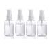 All ring 4 pieces empty spray bottle atomizer spray bottle empty perfume dust portable travel bottles set transparent plastic fine fog spray bottles 30ml 50ml 100ml optional (50ml)
